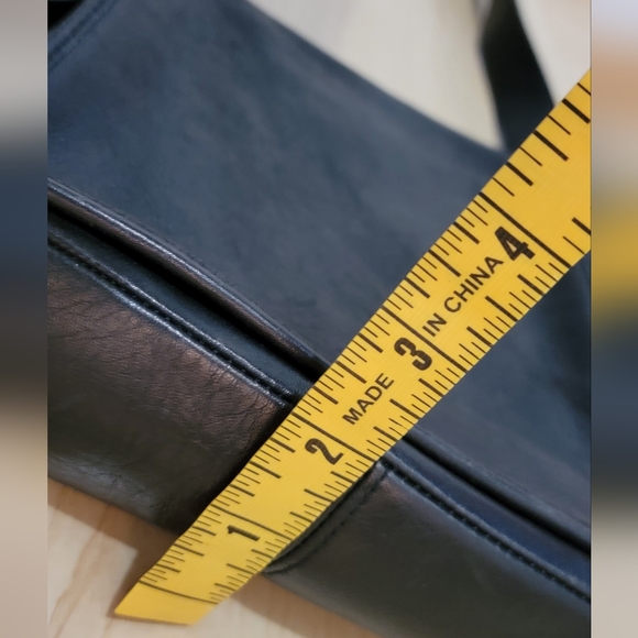 COACH Black Leather Satchel Purse - Picture 13 of 15